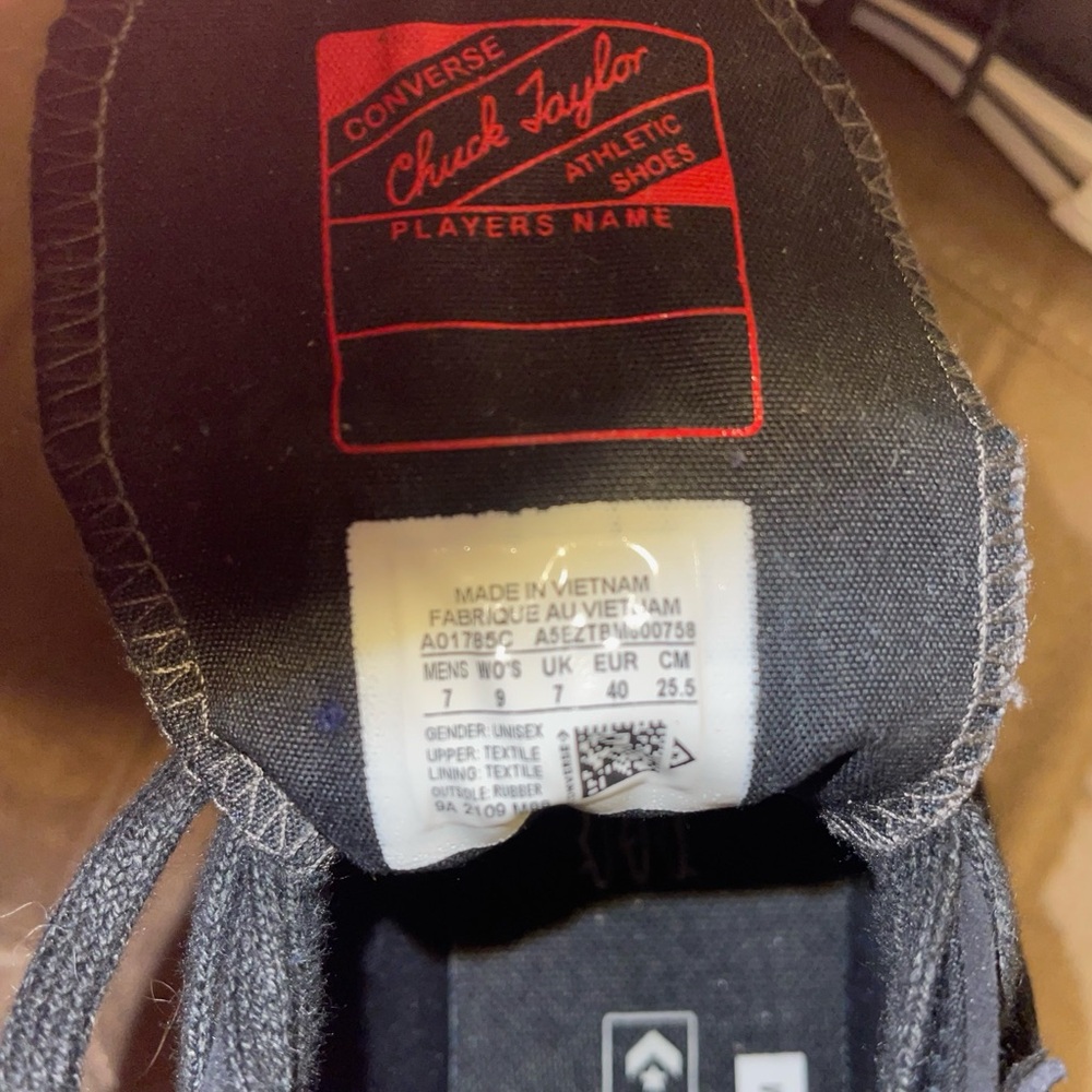 Black Chuck 70’s - Size 7M (8.5W) - Picture 3 of 3